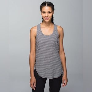 Lululemon Pocket Racerback Tank Stripe Size 4